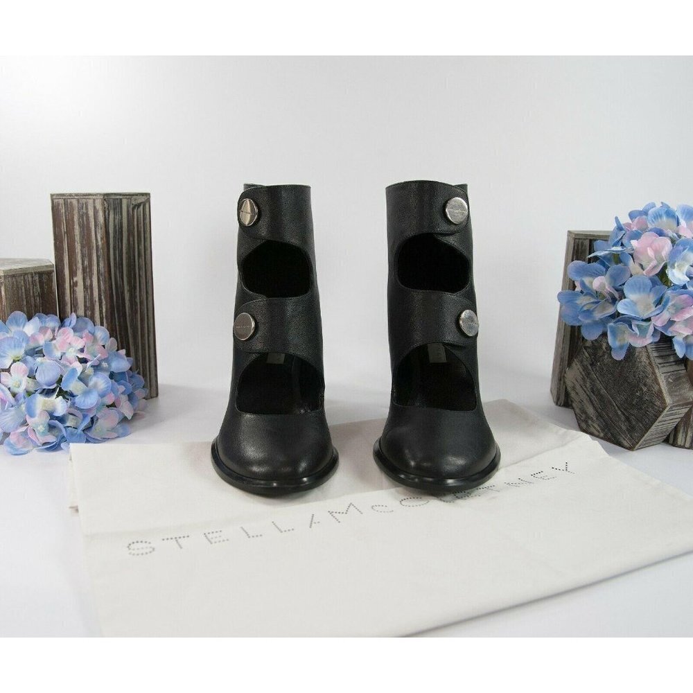 Stella McCartney Faux Leather Vegan Posie Boots 37.5 NIB - Picture 4 of 10